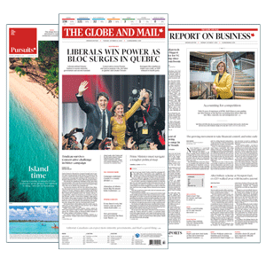 The Globe and Mail Newspaper