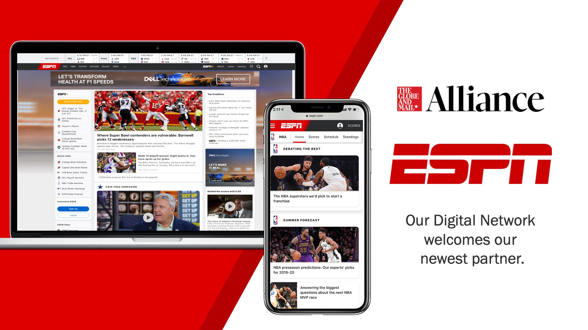 Globe Alliance welcomes our newest partner, ESPN.