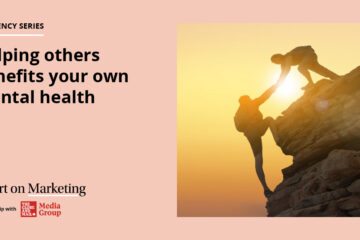 Helping others benefits your own mental health