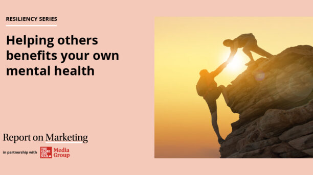 Helping others benefits your own mental health