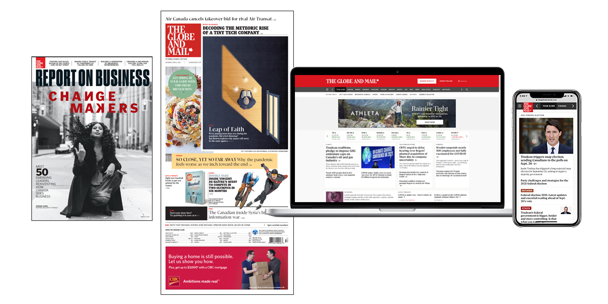 Vividata The Globe and Mail newspaper, website and Report on Business magazine